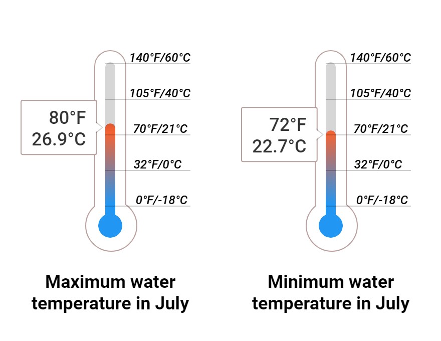 Average Sea temperature